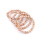 Peach Moonstone 8mm Faceted Bracelet
