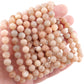 Peach Moonstone 8mm Faceted Bracelet