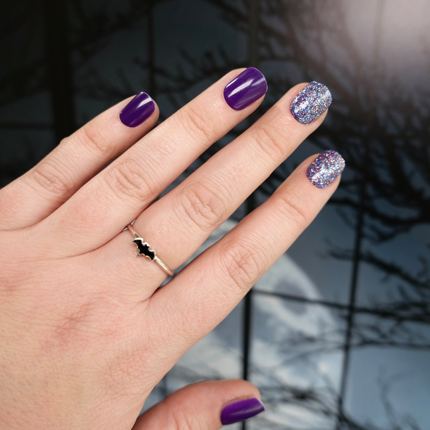 Black Tourmaline Bat Ring