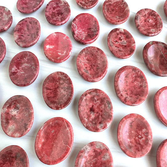 Thulite Worry Stone