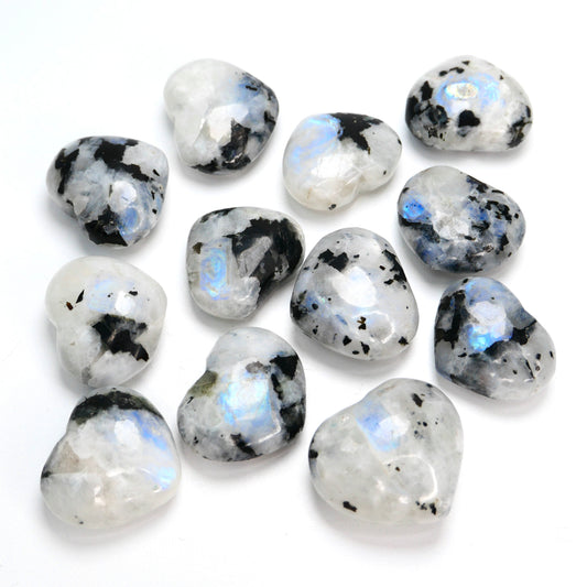 Rainbow Moonstone Small Heart
