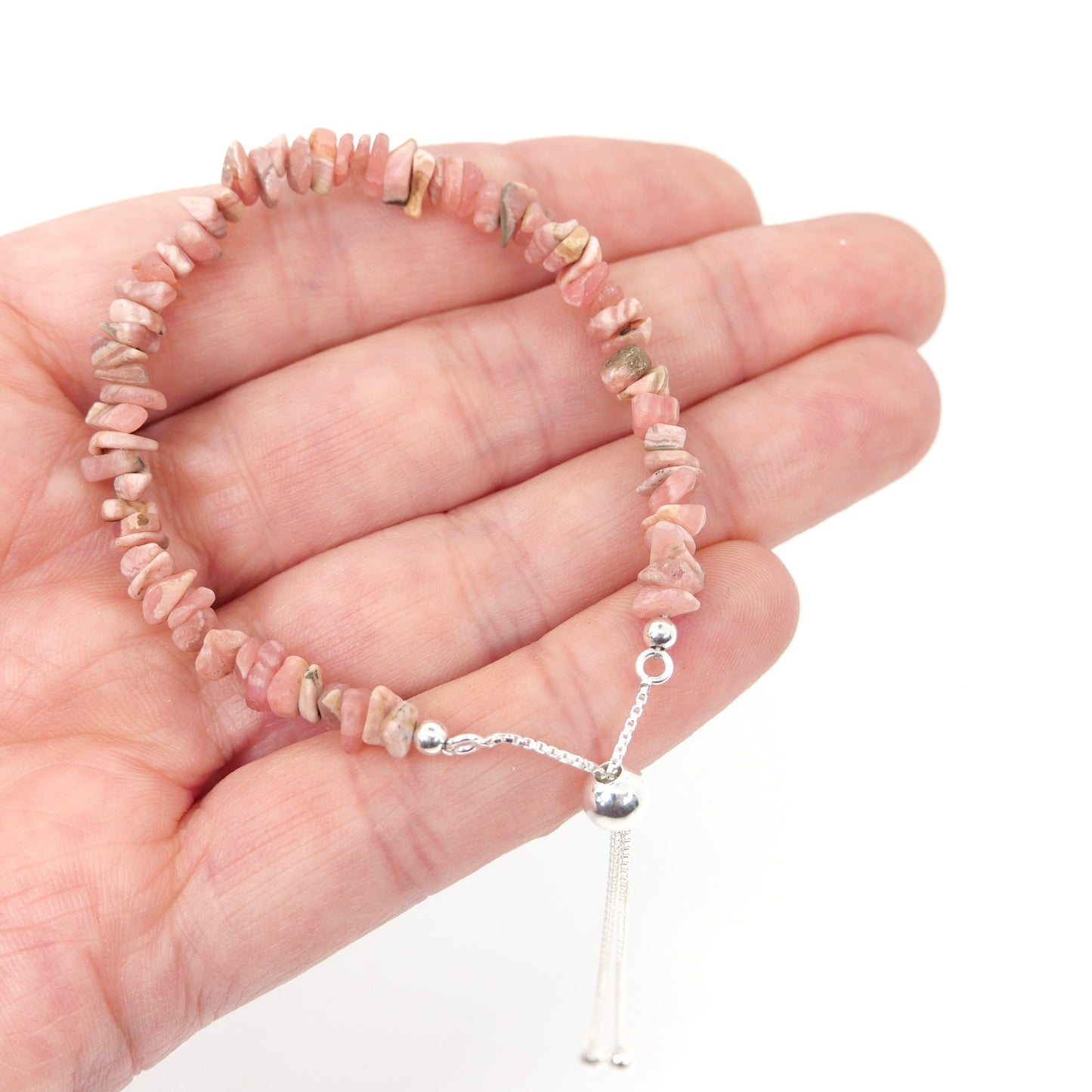 Rhodochrosite Adjustable Bracelet
