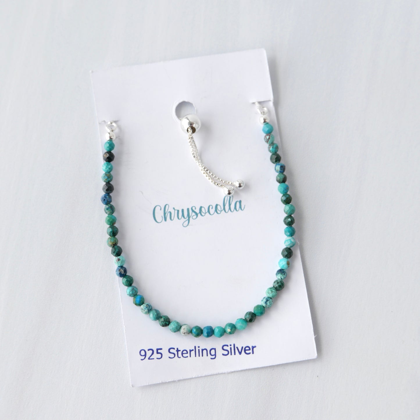 Chrysocolla Adjustable Bracelet