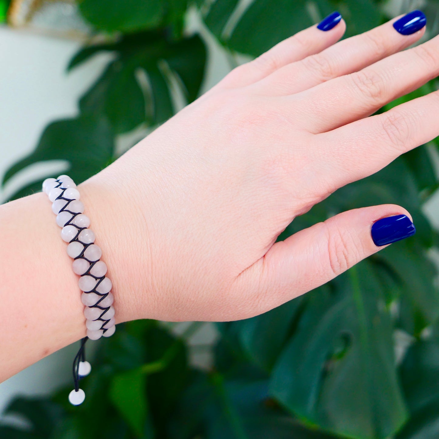 Rose Quartz 6mm Double Row Bracelet