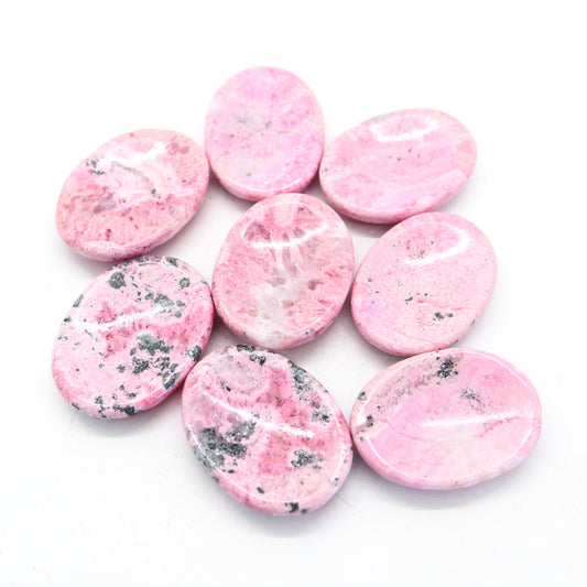 Peruvian Rhodonite Worry Stone