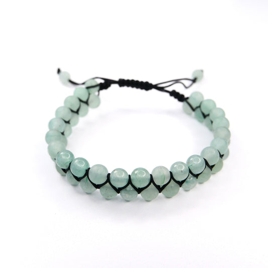 Green Aventurine 6mm Double Row Bracelet
