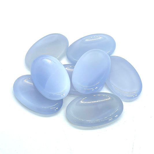 Blue Chalcedony Worry Stone