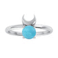 Larimar Moon Ring