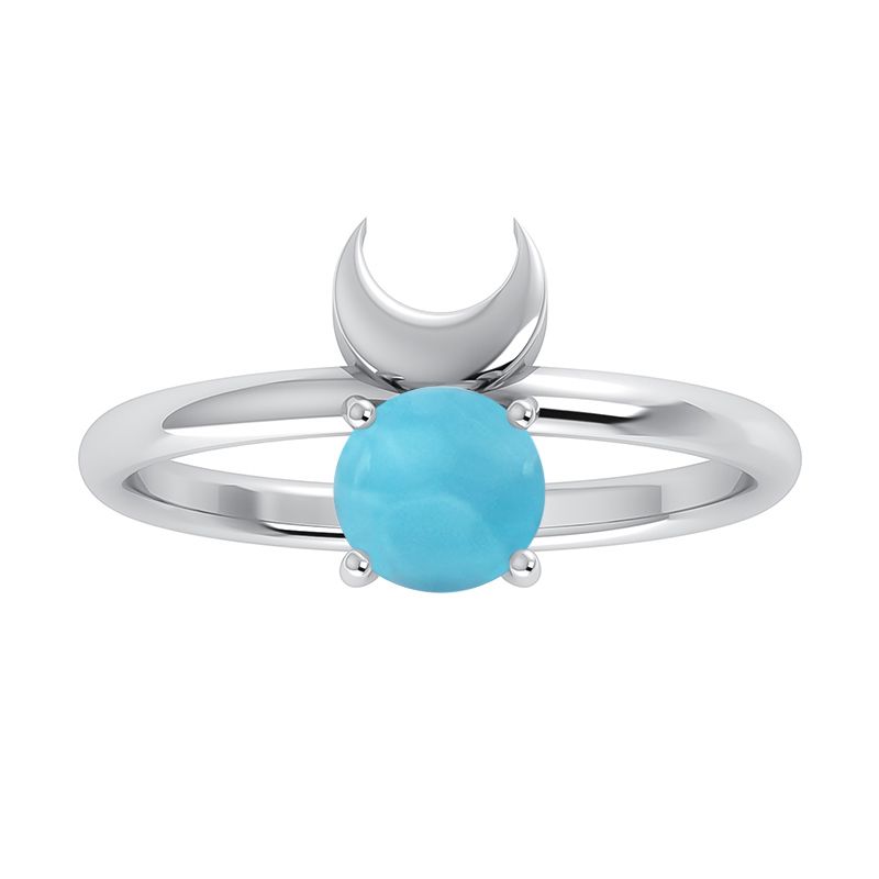 Larimar Moon Ring
