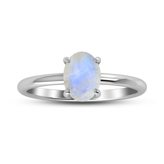 Rainbow Moonstone Ring